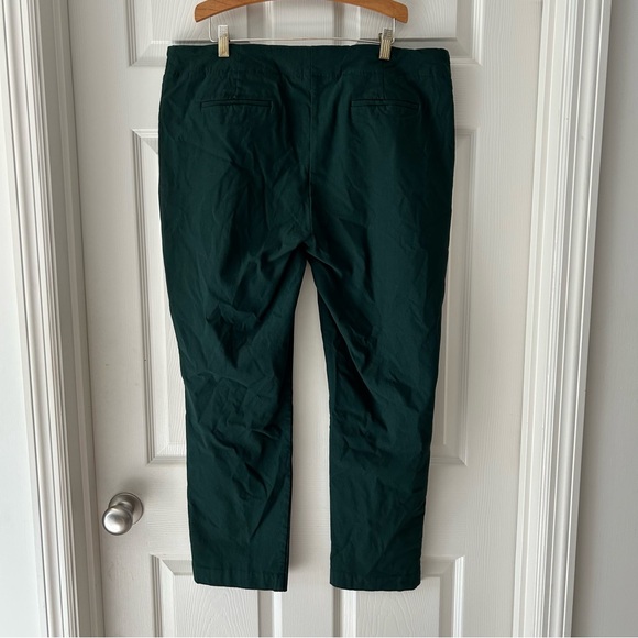 Hilary Radley Dark Green Ponte Pull-On Slim Leg Pants - Picture 3 of 9